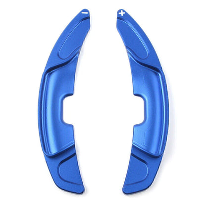 Blue Steering Wheel Shift Paddle Shifter Covers for Lexus ES300h ES350 (19-24)