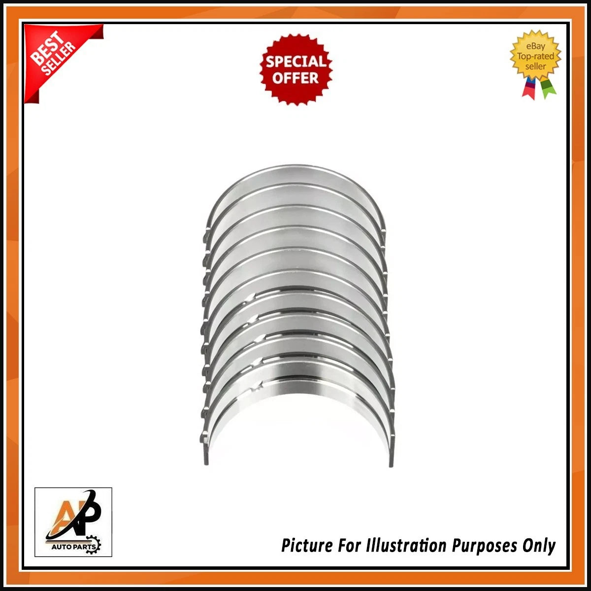 Engine Main Bearings STD Size for Peugeot 406 1.9 BlueHDi (1999–2004)