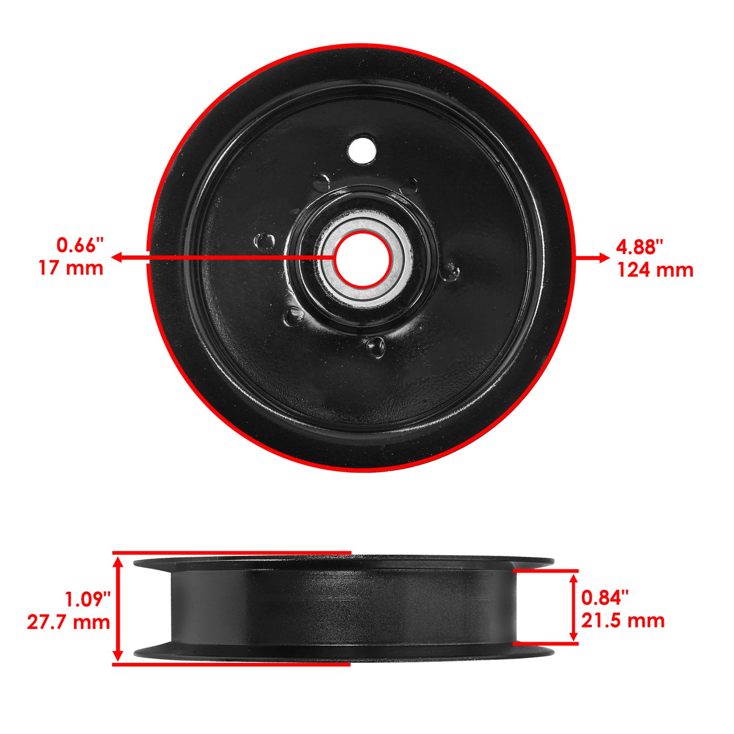 Deck Pulley Replacement for Toro 48 54 60 Inch Deck ZX4800 (2005–2015)