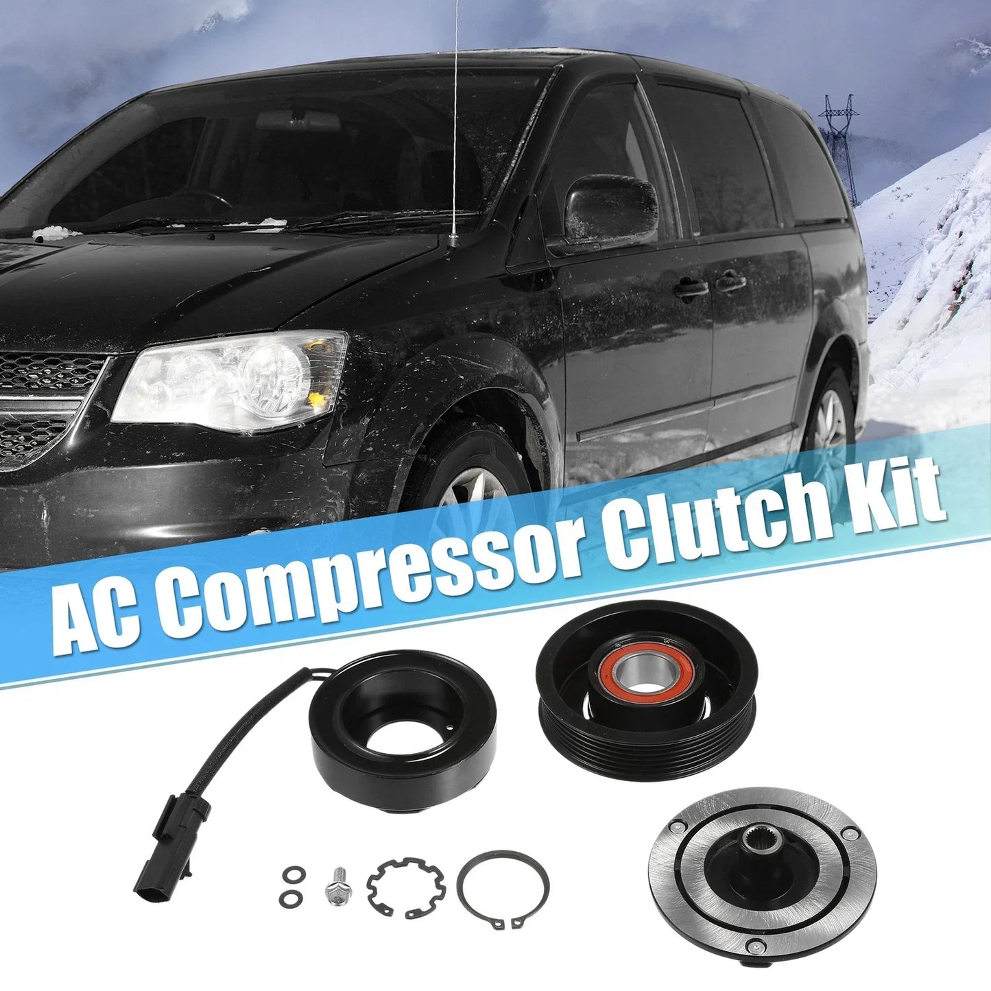AC Compressor Clutch for Dodge Grand Caravan 3.3L 3.8L (2008-2010)