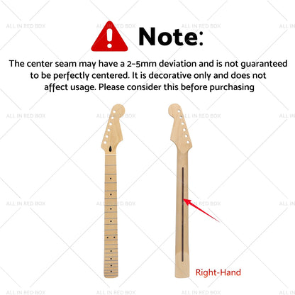 Maple Electric Guitar Neck for ST Guitar (22 Frets) Left Right