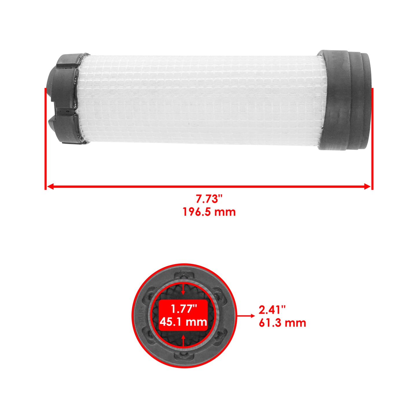 Air Filter Set Primary Secondary for John Deere 2550 2700 2750 (2005–2005)