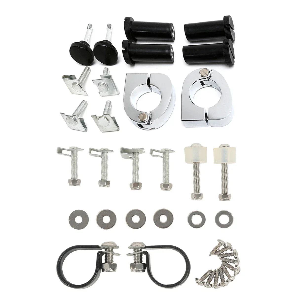 Vented Fairing Mounting Hardware Clamps for Harley Road King (1983-2013)