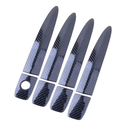8 x Black Exterior Door Handle Cover Trim for Nissan Sentra (2013-2019)