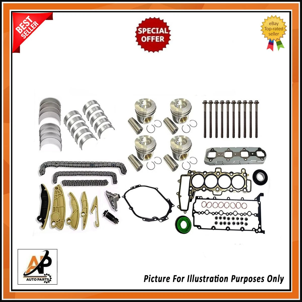 Forged Crankshaft Engine Rebuild Kit for Jaguar XF 2.0D (2009–2015)