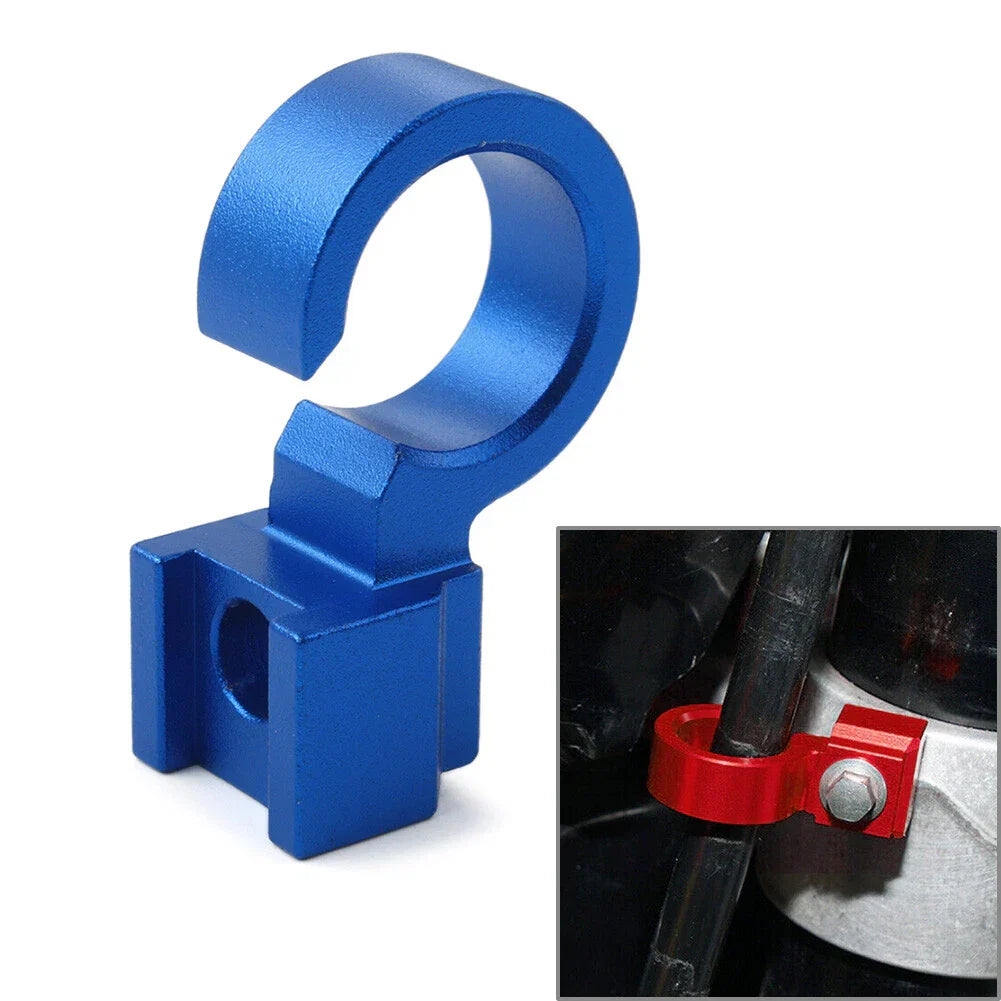 CNC Billet Front Brake Hose Line Clamp for Suzuki DRZ400SM (2005-2022) Blue