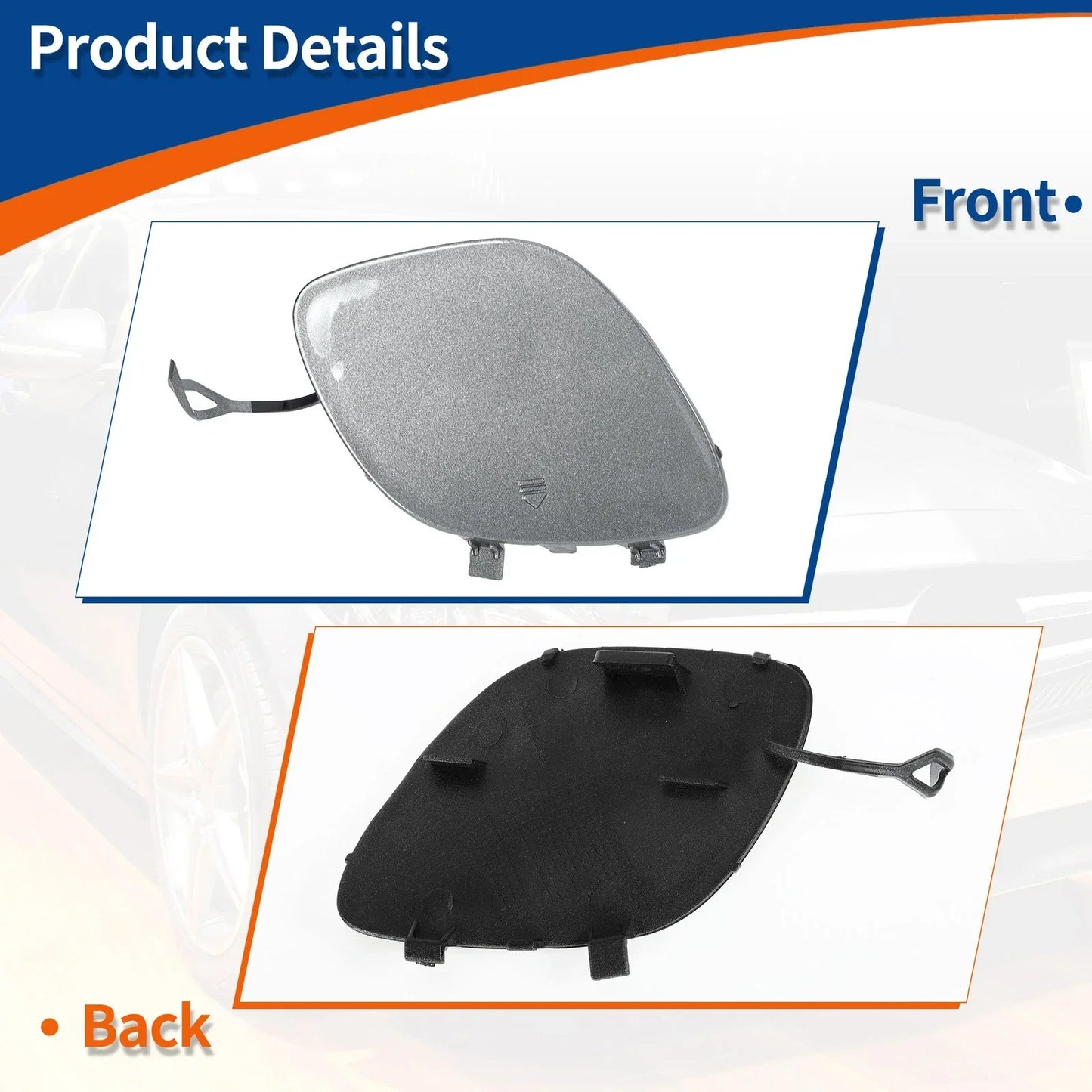 Front Car Bumper Tow Hook Cover for Mercedes-Benz C43 (2017-2020)