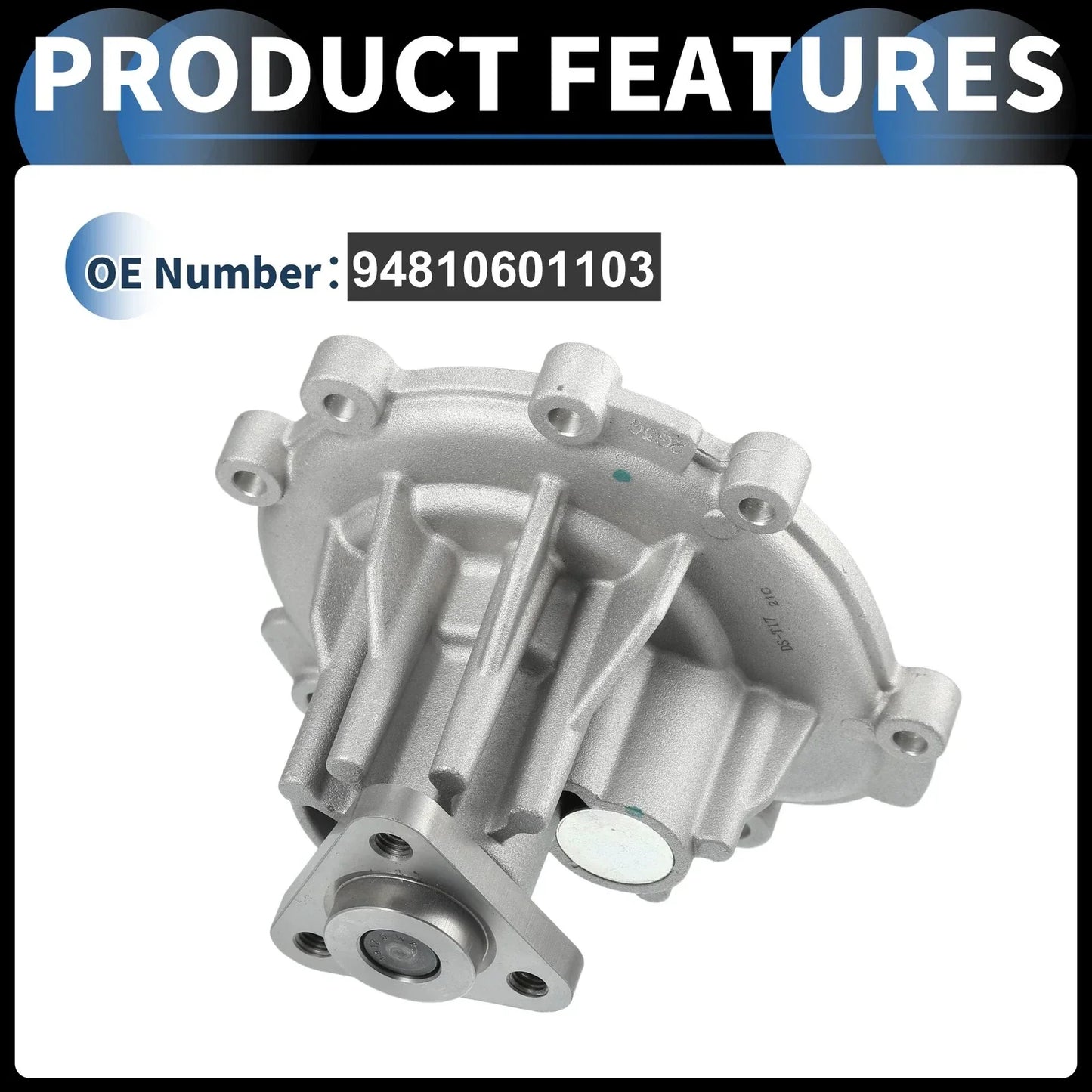 Water Pump with Gasket Kit for Porsche Cayenne (2002-2006)