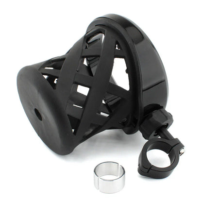 Cup Holder for Round Handlebars 7/8"-1" (22-25mm) Black - Universal Fit