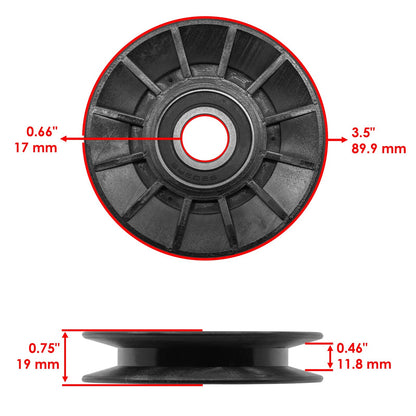 Caltric Deck V Idler Pulley Replacement for MTD CYT4622 (2011–2018)