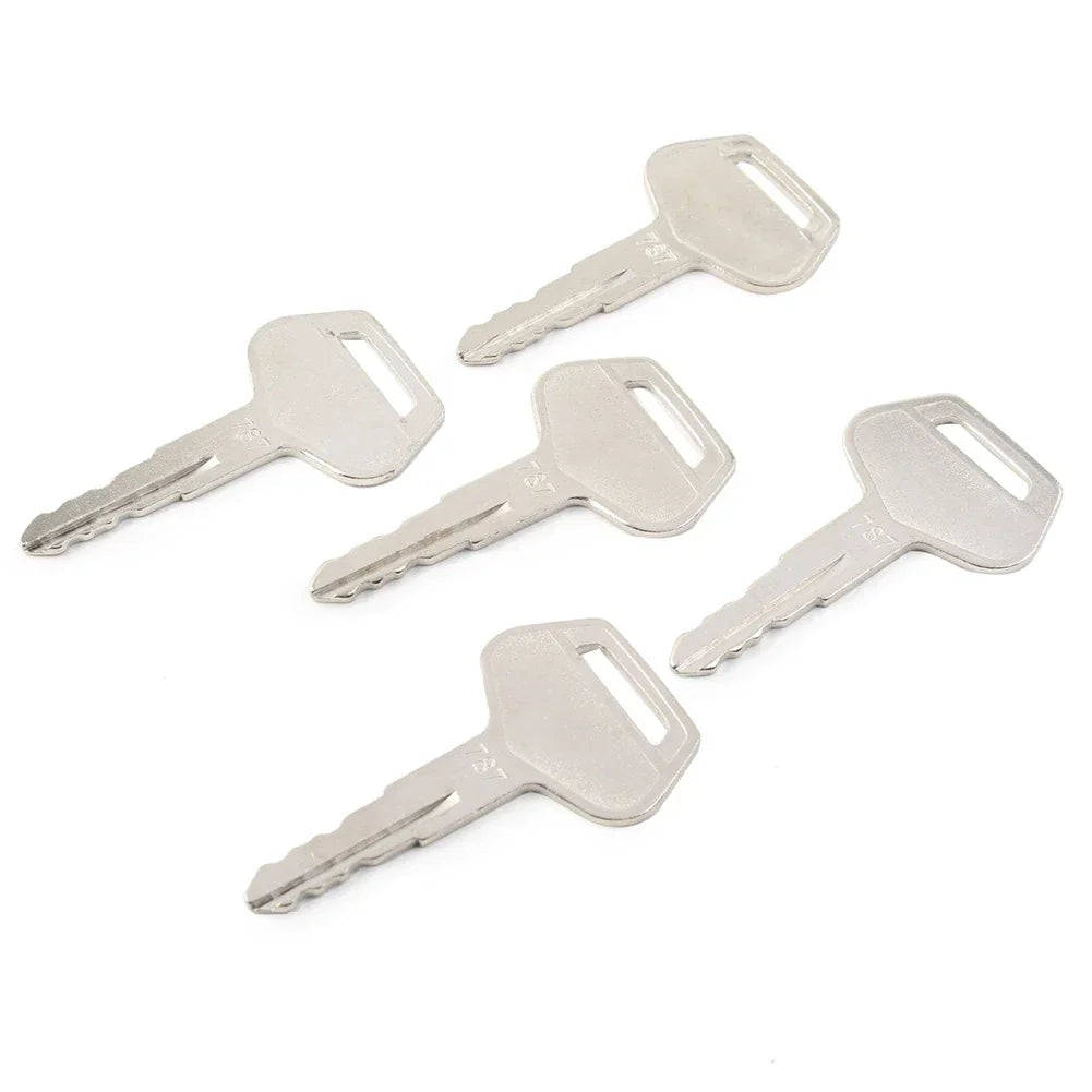5 x Ignition Keys Metal for Komatsu Excavator Dozer Loader