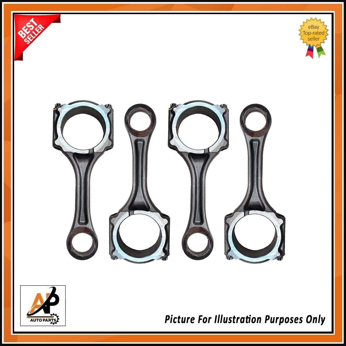 Conrod Assembly Set of 4 Replacement for Mazda CX-5 SH 2.2D (2011–2016)