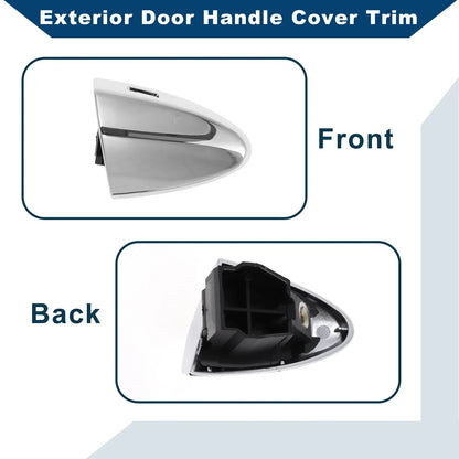Exterior Door Handle Cover Trim for Lexus LS460 (2008-2015) Chrome Silver