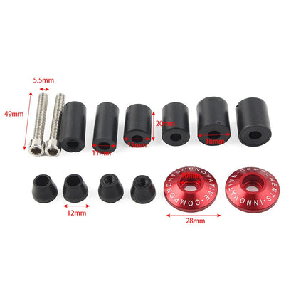 7/8'' Handle Bar End Cap Plug for Motorcycle Dirt Bike Red