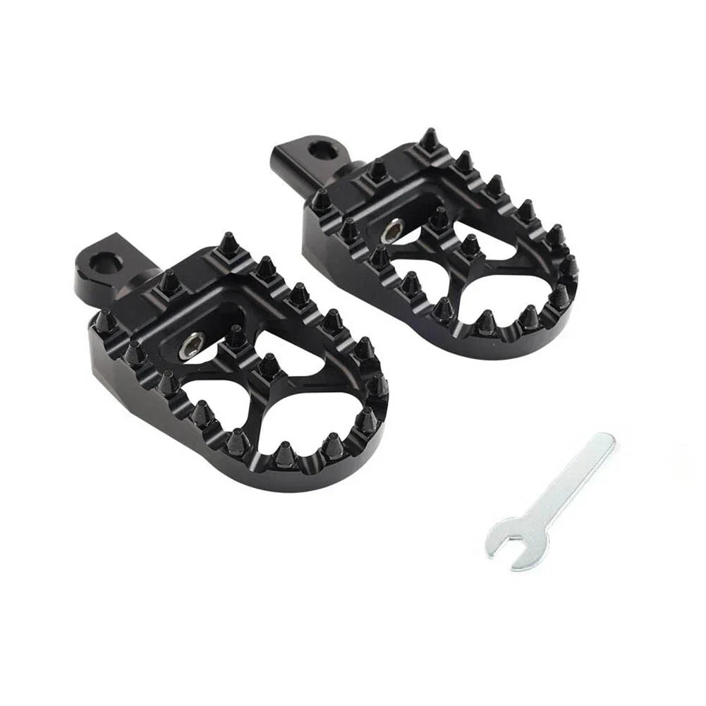 CNC Wide Fat Foot Pegs for Harley Dyna, Sportster, Fatboy