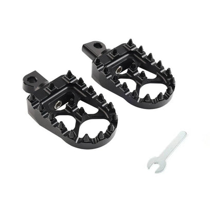 CNC Wide Fat Foot Pegs for Harley Dyna, Sportster, Fatboy