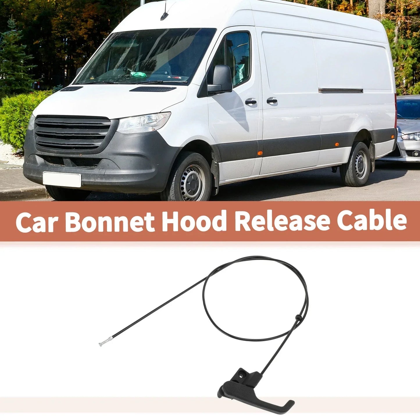 Bonnet Hood Release Cable for Mercedes Sprinter 1995-2006 (2 x)