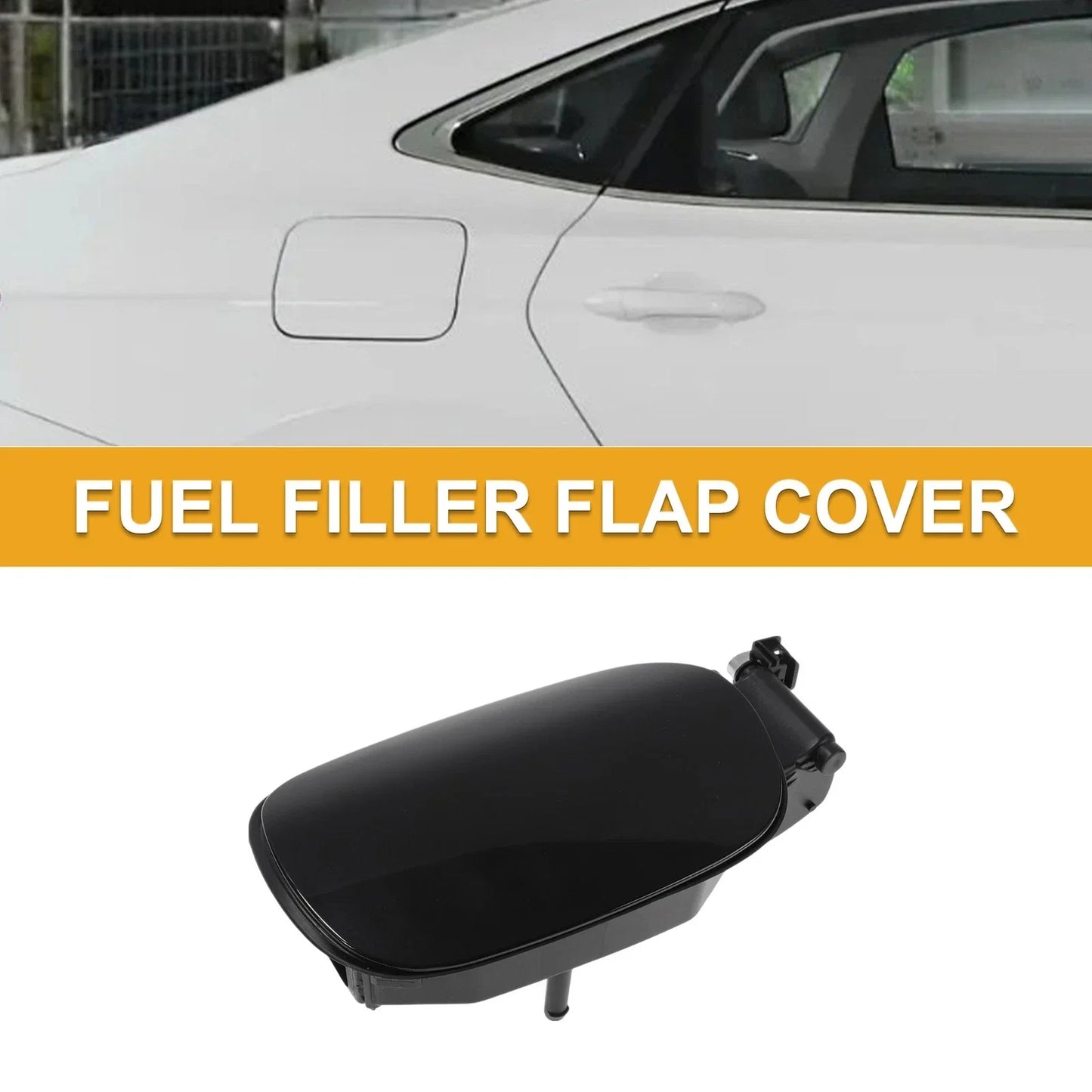 Fuel Tank Door Cap for Mercedes-Benz W205 (2015-2021) Bolt Type Black