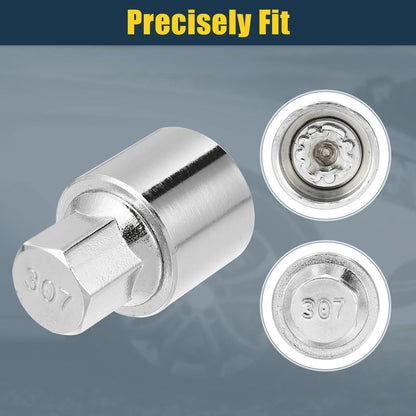 307 Wheel Lock Lug Nut Set with Protector Socket for Mercedes Benz
