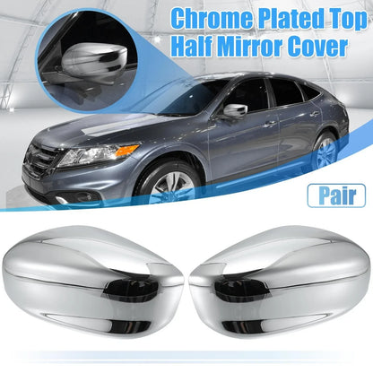 Chrome Plated Power Top Half Mirror Cover Cap for Honda Accord (2008-2012)