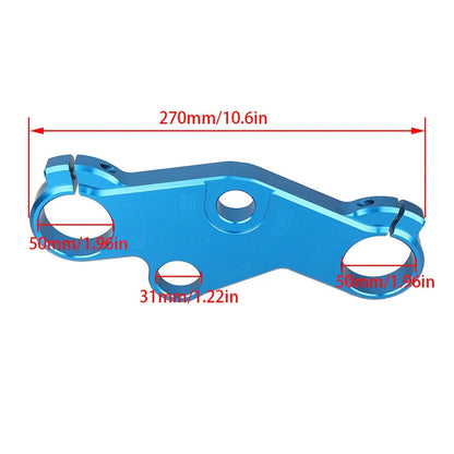 Triple Tree Front End Upper Top Clamp Silver for SUZUKI GSXR 600 1000 (01-02)
