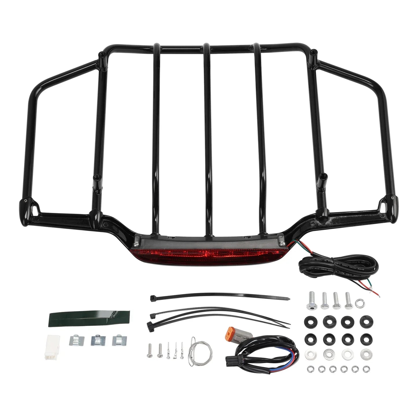 Trunk Luggage Rack w/ LED Light for Harley Electra Road Glide (1993-2013)