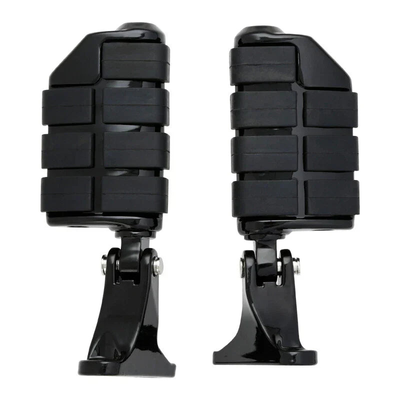 Black Rear Passenger Footpegs for Harley Touring (1993-2025)