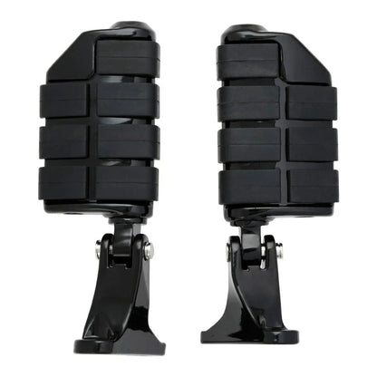 Black Rear Passenger Footpegs for Harley Touring (1993-2025)