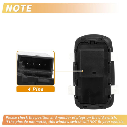 Passenger Side Power Window Switch for Porsche 718 Boxster 911 (2017-2023)