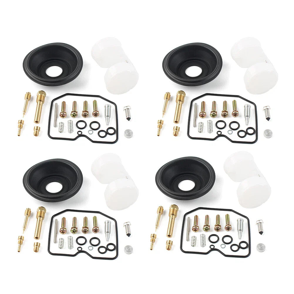 Carburetor Repair Kit Diaphragm Float 4 x Sets for Kawasaki ZX600 A (1985-1987)