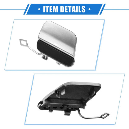 Car Rear Bumper Tow Hook Cap for Mercedes-Benz E450 (2019-2020) Silver Tone