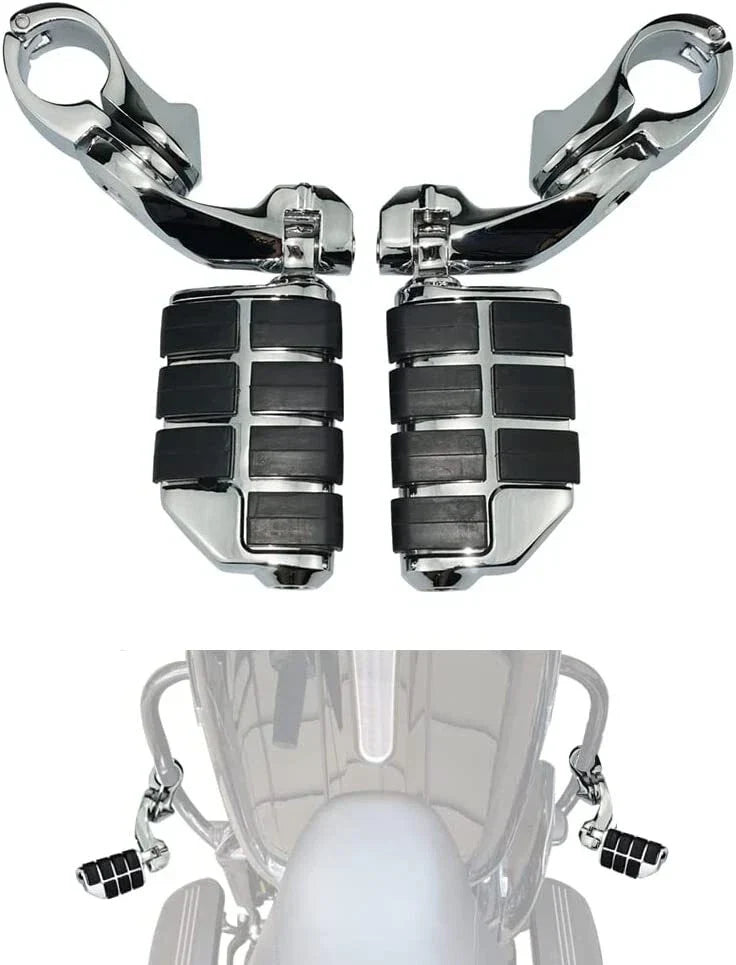 1.25" Adjustable Foot Pegs for Honda, Kawasaki, Suzuki, Yamaha, Harley