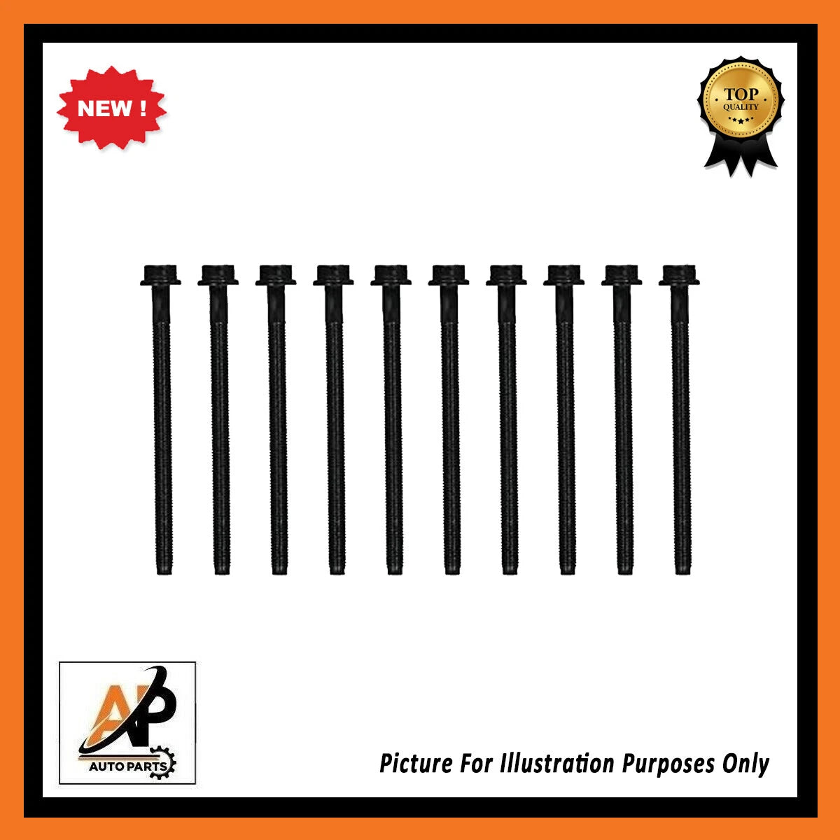 Head Bolts Replacement Kit for Ford Fiesta Mk4 Mk5 1.6 Zetec (1996–2002)