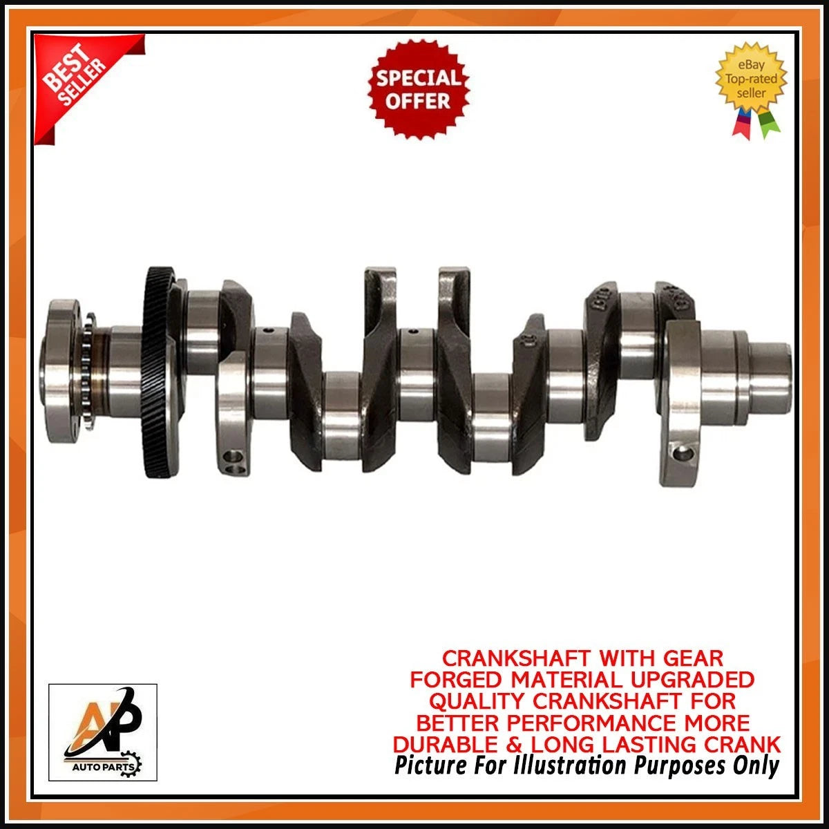 Forged Crankshaft with Engine Rebuild Kit for Land Rover XF II (2016–2017)