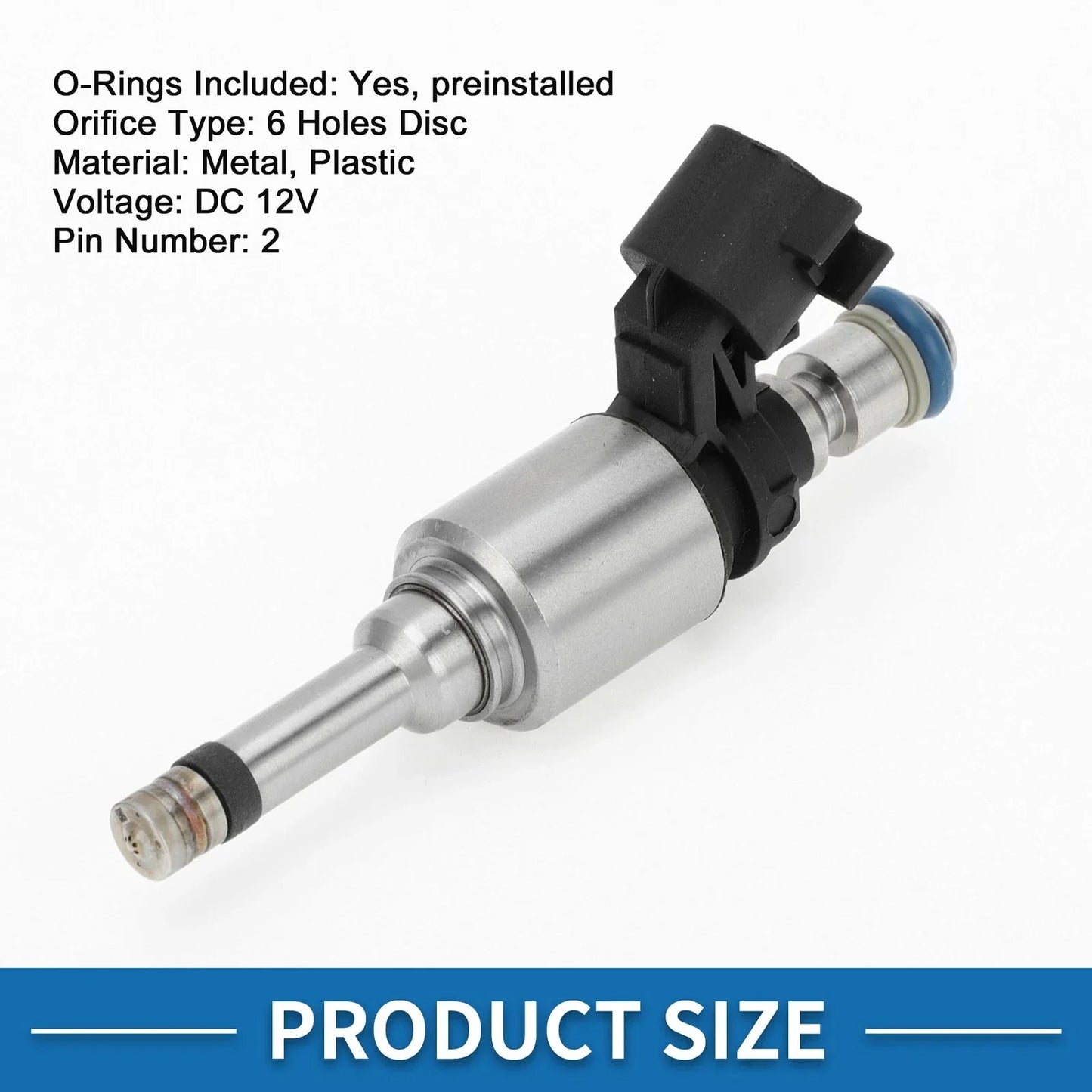 Fuel Injector 1 x No.12662564 for Chevy Malibu (2013-2015) 2.5L Black