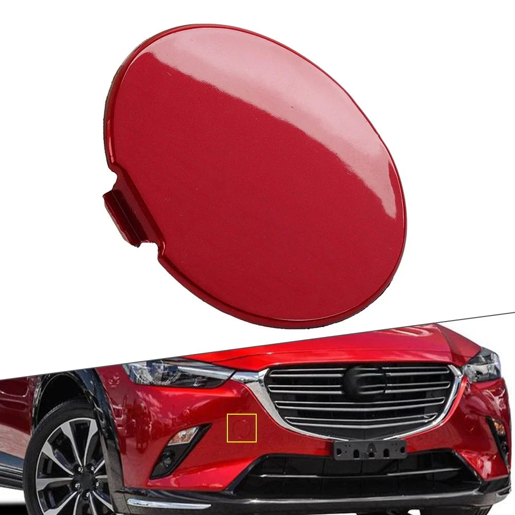 Right Side Front Bumper Towing Hook Cover for Mazda CX-3 (2014-2023) Red