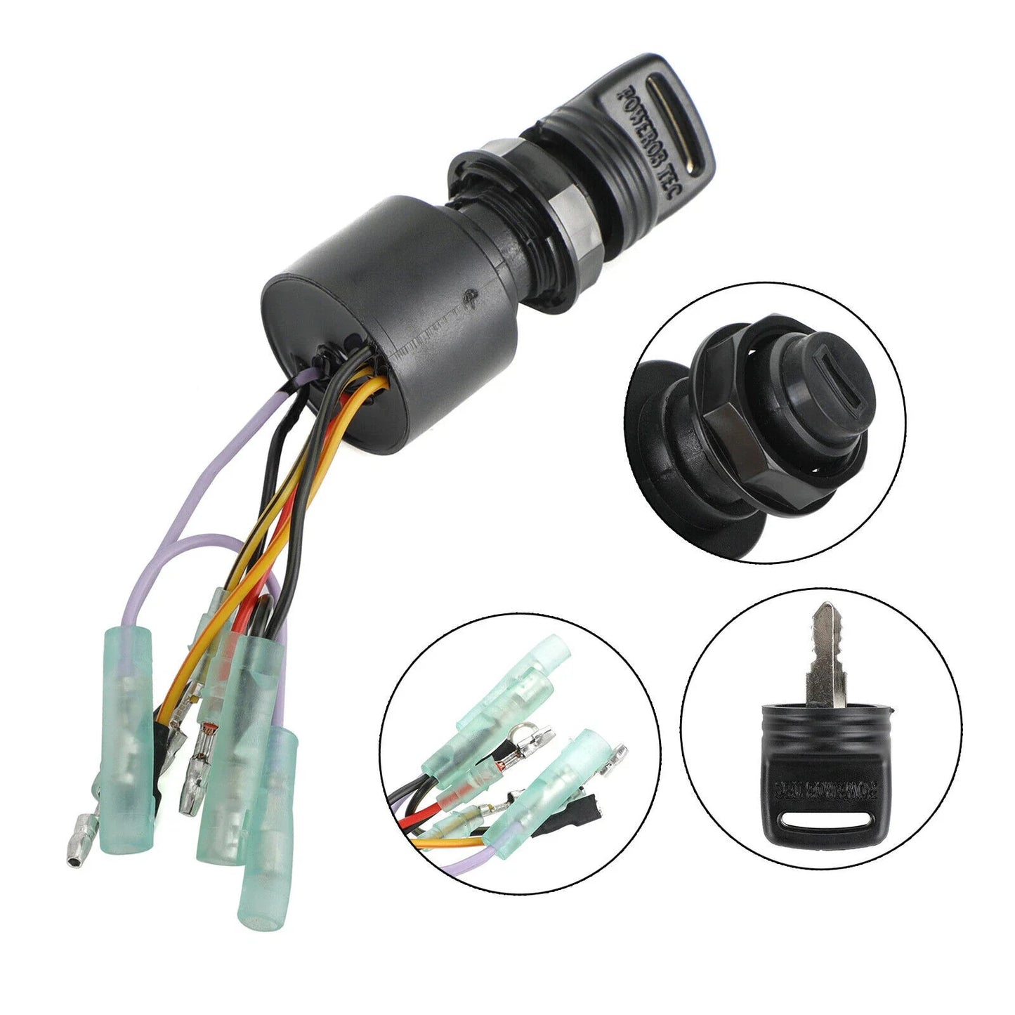 Ignition Key Switch Assembly for Mercury Outboard Motor (1987-1999)
