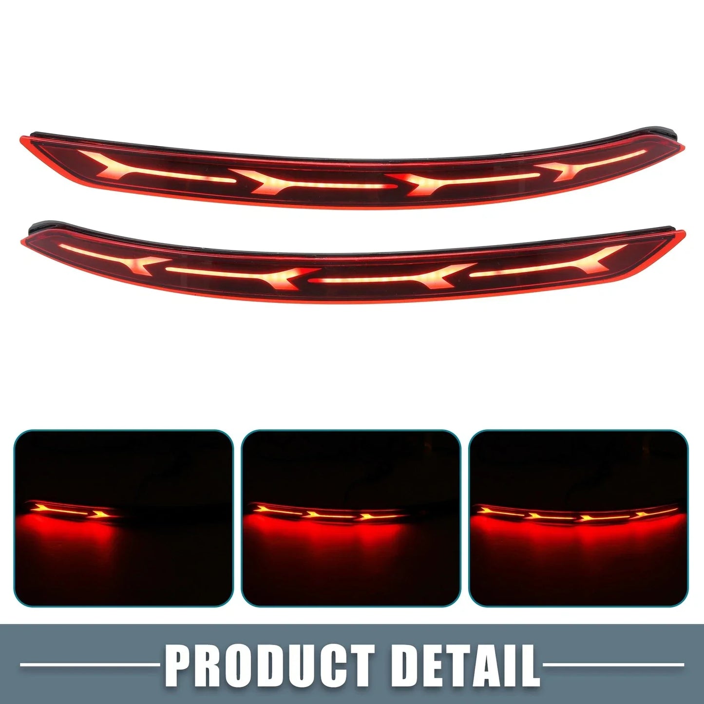 Rear Bumper Reflector LED Brake Tail Light for Hyundai Elantra (2017-2020)