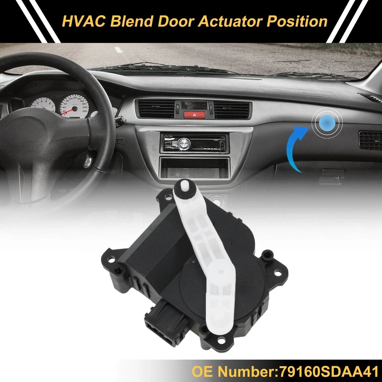 HVAC Heater Blend Door Actuator for Honda Accord (2003-2008)