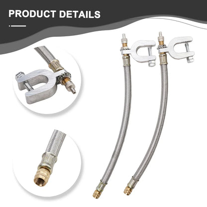 Valve Stem Extension 2 x Dual Wheel Stainless Steel