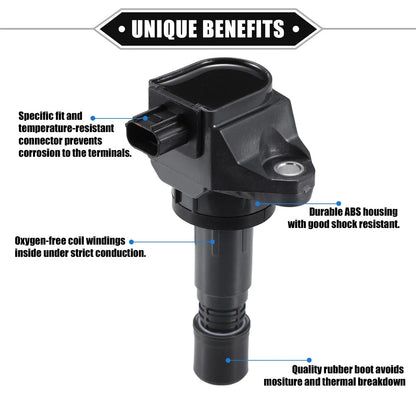 4 x Car Ignition Coils for Honda Civic 1.8L, Acura (2012-2015)