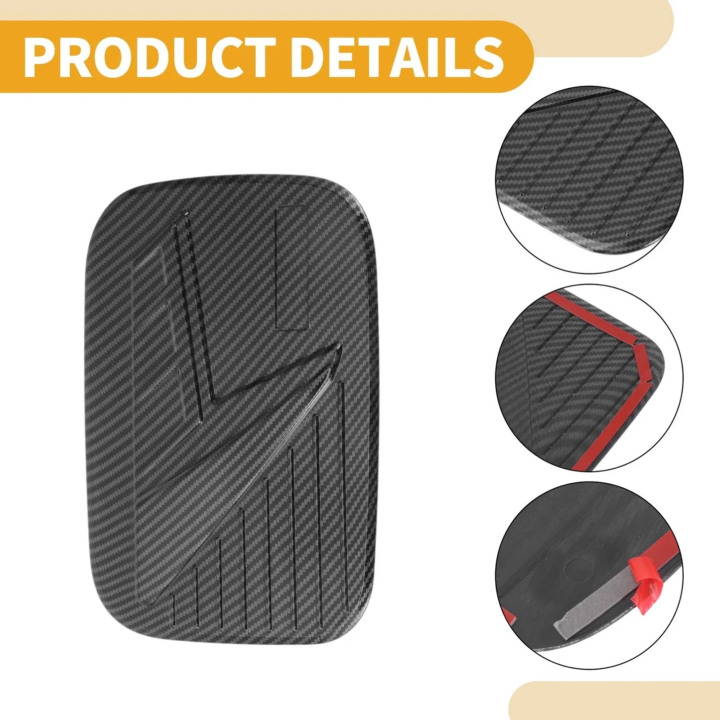 Fuel Tank Door Cap for Honda CRV 2023-2025 Fuel Filler Flap Cover Black