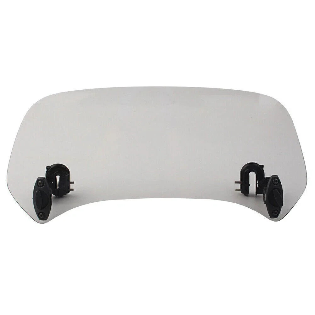 Clip-On Windshield Extension Spoiler Deflector for Motorcycle - Smoke