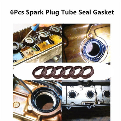 6Pcs Spark Plug Tube Seal Gaskets for Dodge Challenger Charger Grand Cherokee