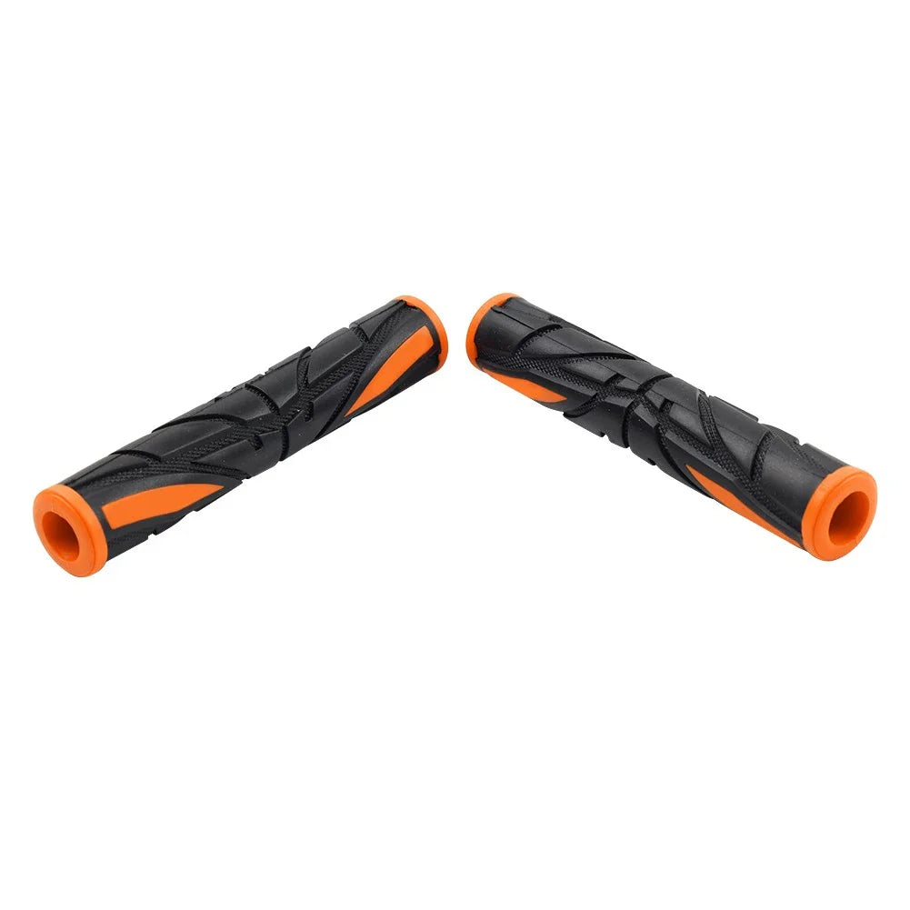 Orange Universal Motor Brake Clutch Handlebar Grips Rubber Sleeve Cover