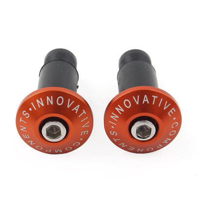 Motorcycle 7/8" Handlebar End Cap Grip Plug for Dirt Bike Orange
