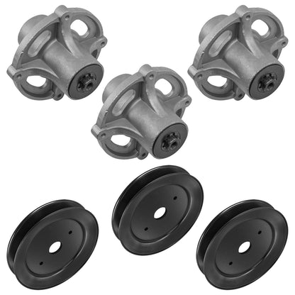 52-Inch Deck Spindles Pulley Replacement for Massey Ferguson MF2500 (2000–2016)