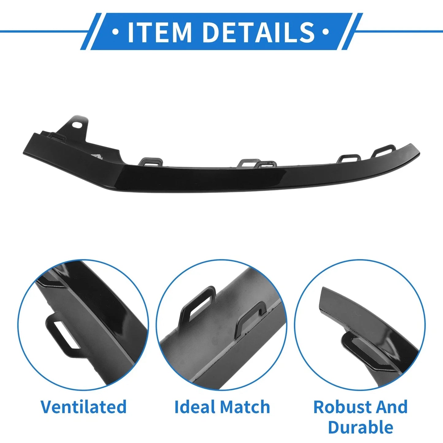 Front Right Bumper Grille Trim for Mercedes-Benz W212/E (2014-2015)