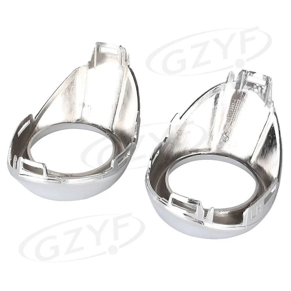 Front Fog Light Cover Bezels Trim Silver for Ford Focus (2012-2013)