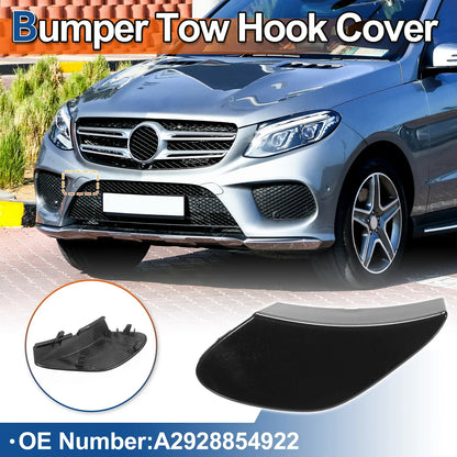 Bumper Tow Hook Cover for Mercedes-Benz GLE X166 (2016-2023) Black